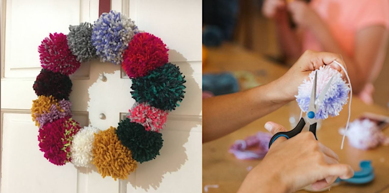Pom Pom Wreath Evening Taster Workshop