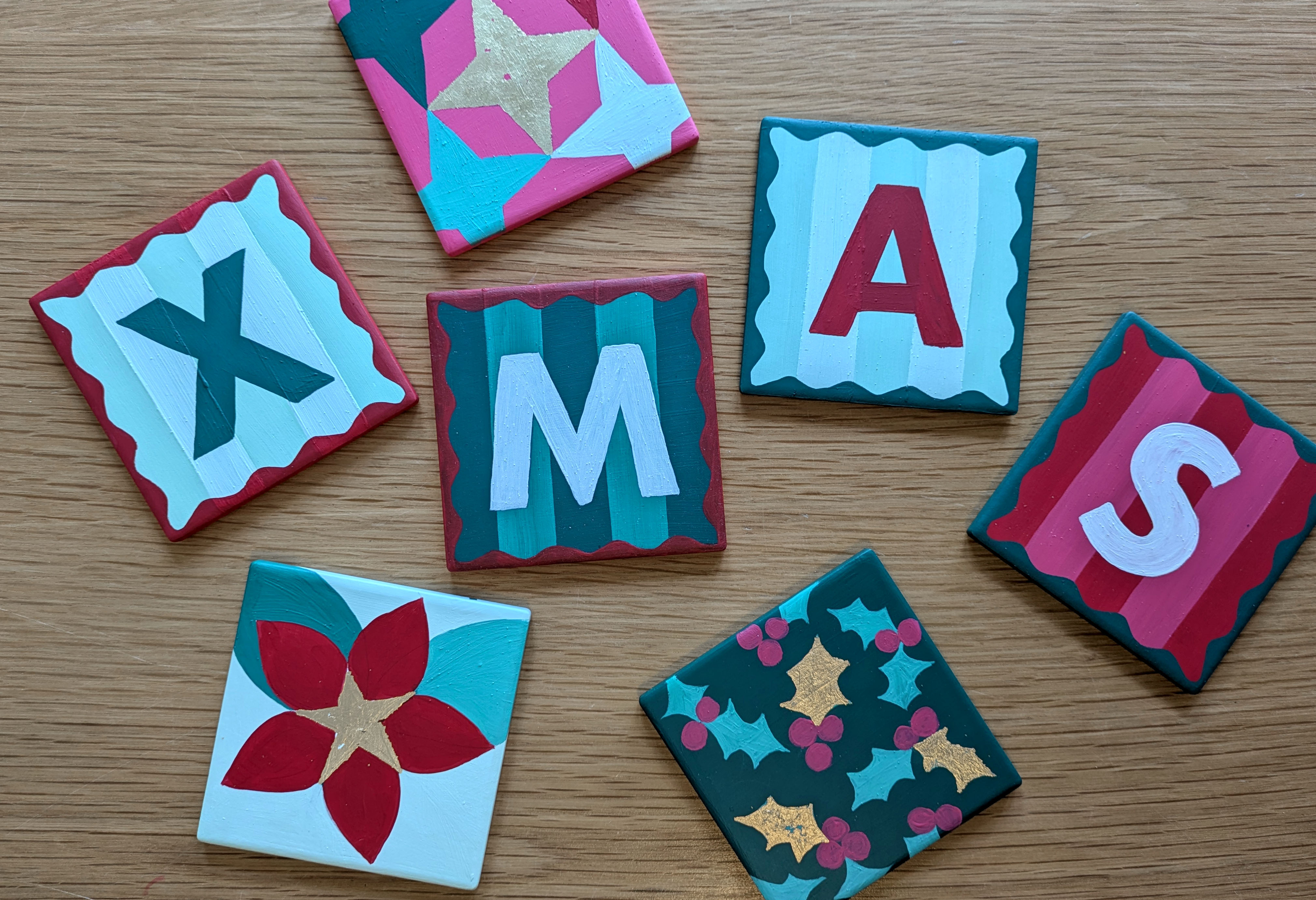 Festive Coaster Painting