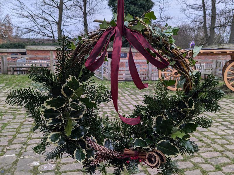 Wreath made from greenery