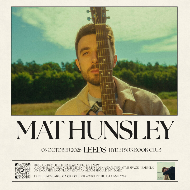 Mat Hunsley – Leeds (Hyde Park Book Club)