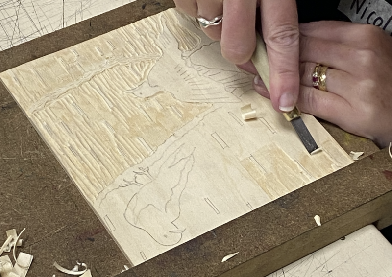 Woodcut Relief Printing
