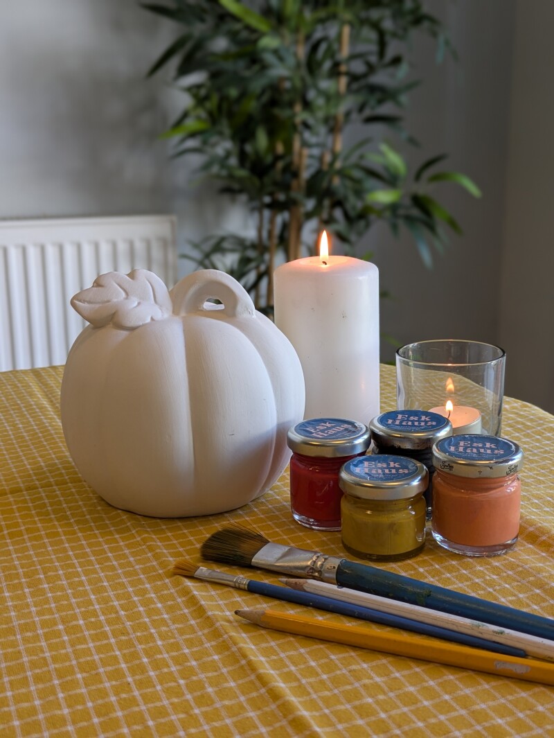 Ceramic Pumpkin Painting