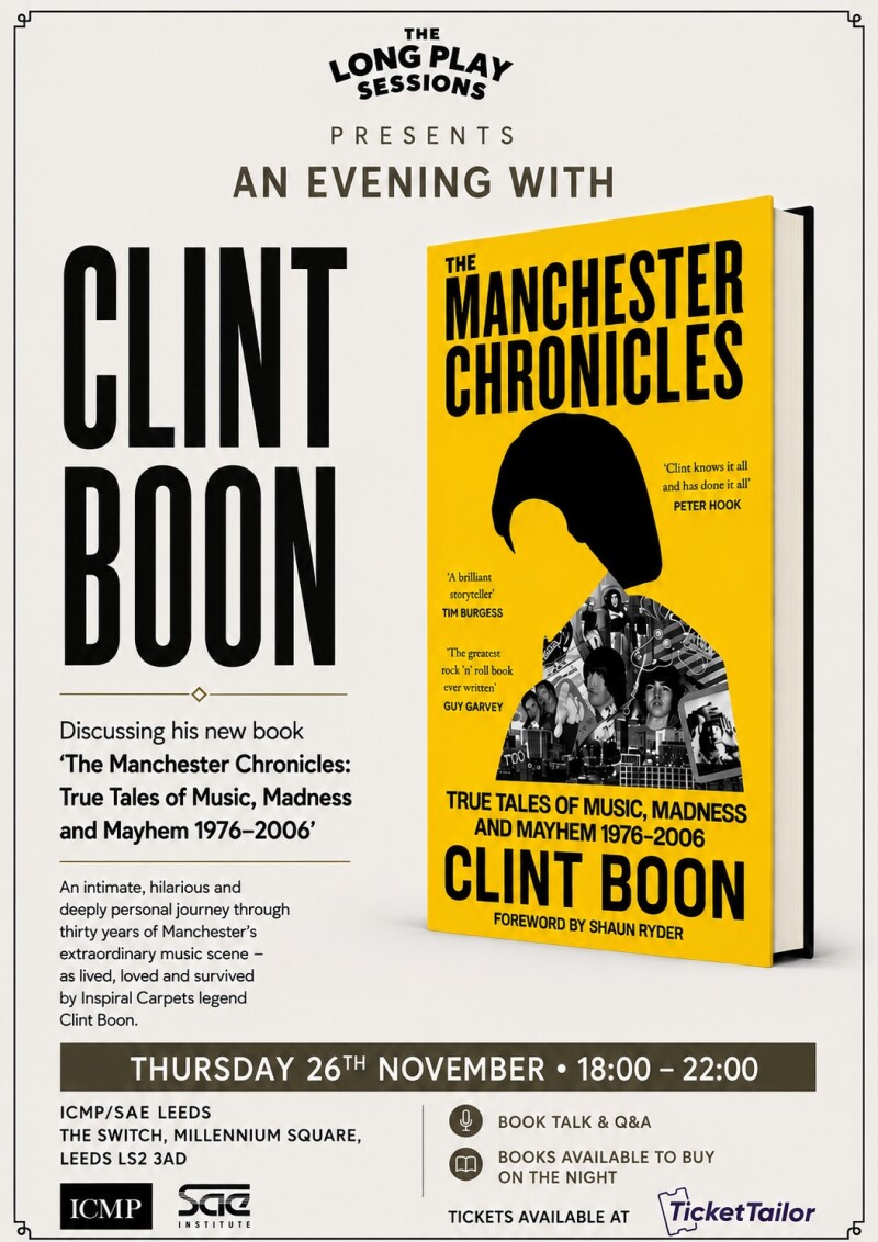 The Long Play Sessions: Clint Boon – The Manchester Chronicles
