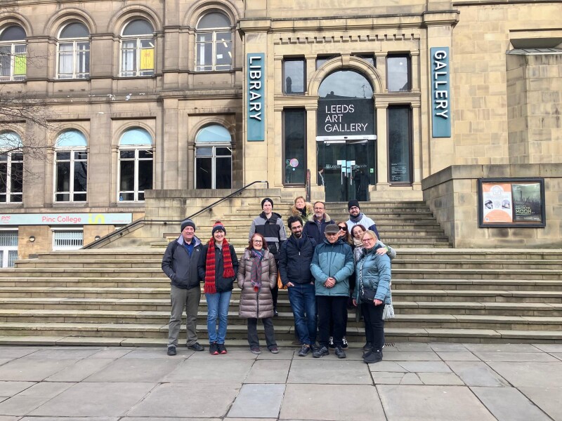 outside Leeds Art Gallery, Victoria Square, The Headrow