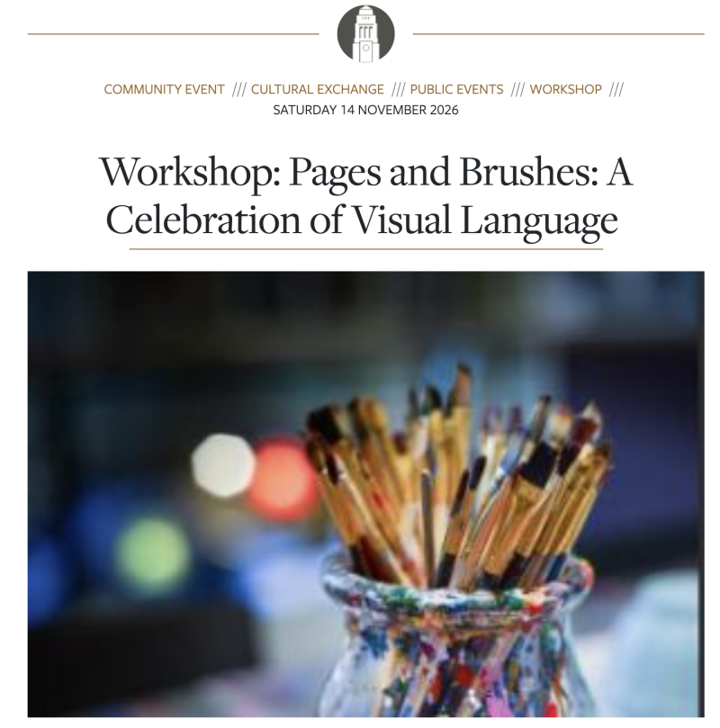 Pages and Brushes: A Celebration of Visual Language 