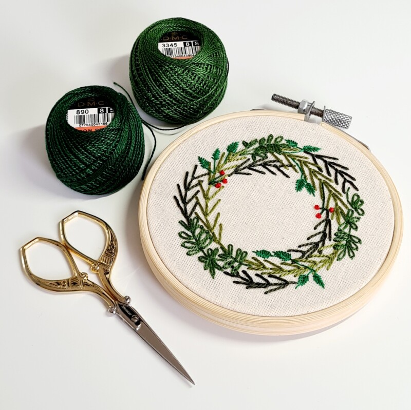 Hand Embroidered Mini Wreaths with Hayley Mills-Styles
