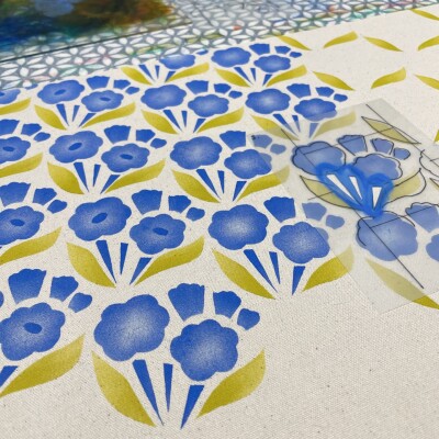 Introduction to Stencil Fabric Printing with Megan Carter