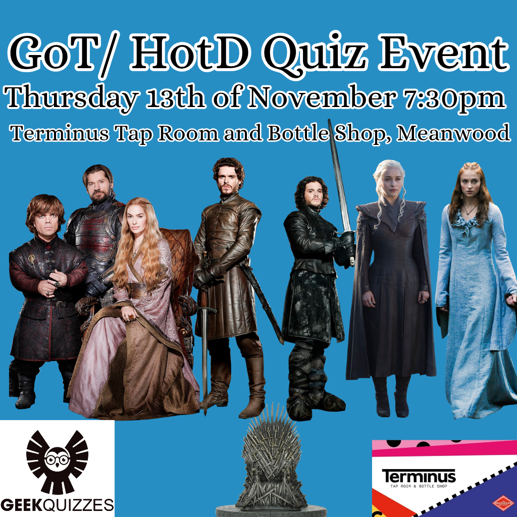 Game of Thrones/ House of the Dragon Quiz Event